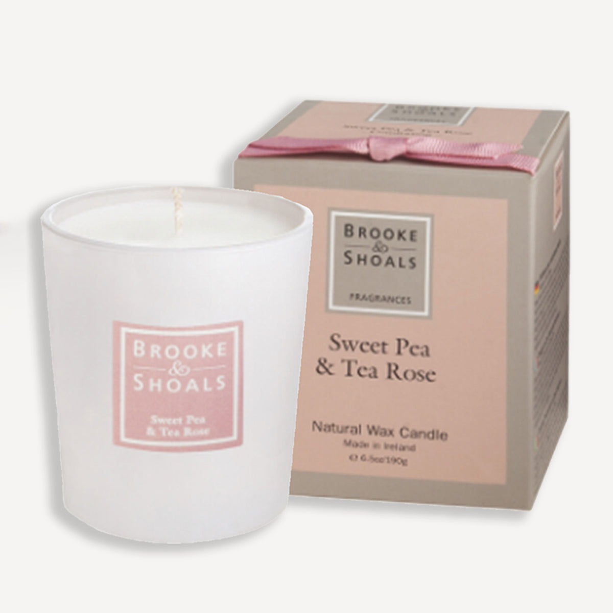 Brooke and Shoals Sweet Pea and Tea Rose candle